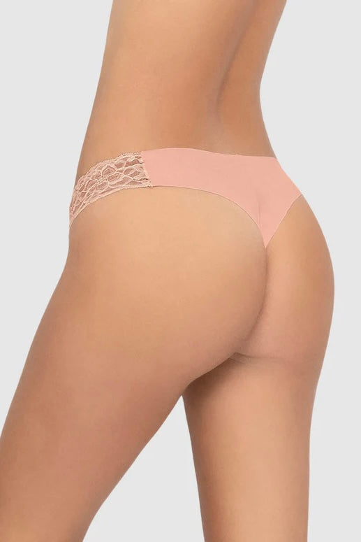 Lace Side Seamless String Panty